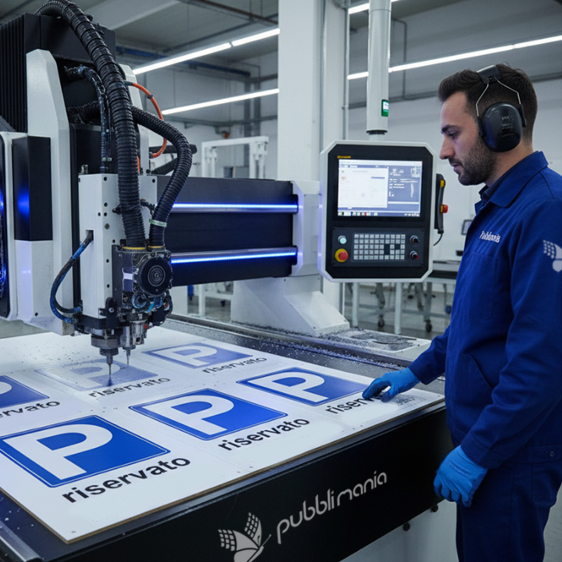 pubblimania taglio pannelli alluminio dibond con fresa cnc